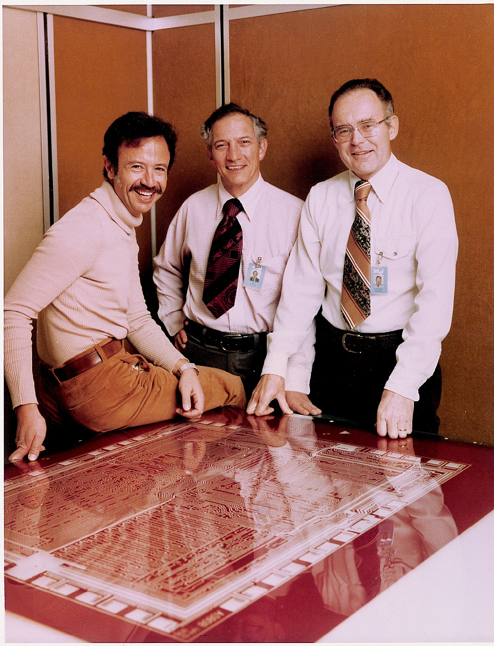 Andrew Grove, Gordon Moore and Robert Noyce