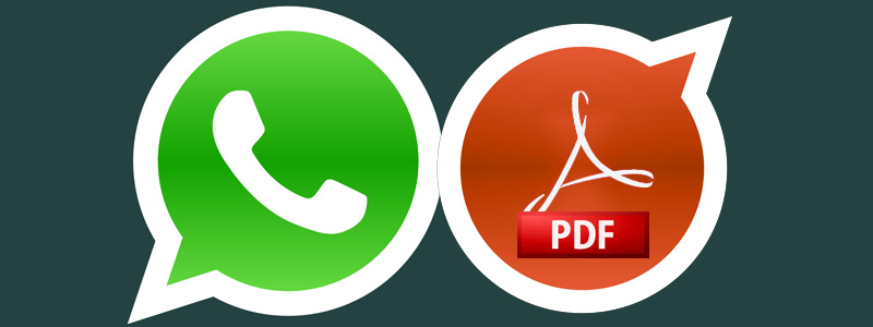 WHATSAPP AGORA PERMITE O ENVIO DE PDF’S